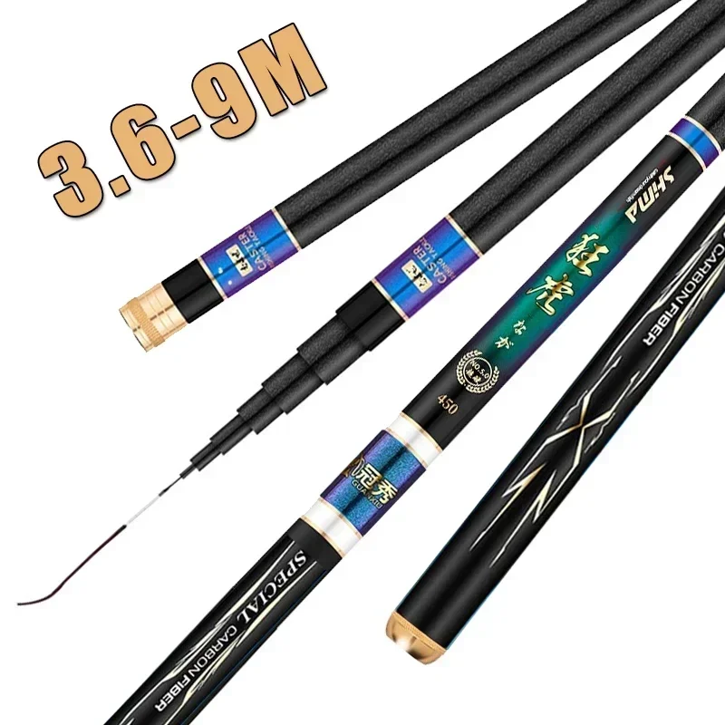 Fishing Rod Carbon Fiber - Vara de Pesca Telescópica de Carbono