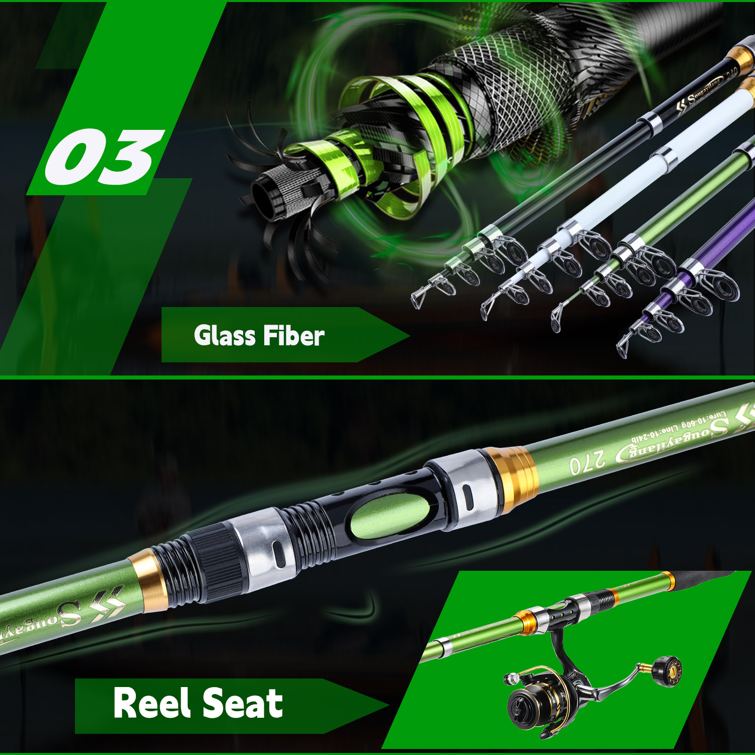 Conjunto de Vara e Carretilha  - Fishing Rod Combo avaliação e preço