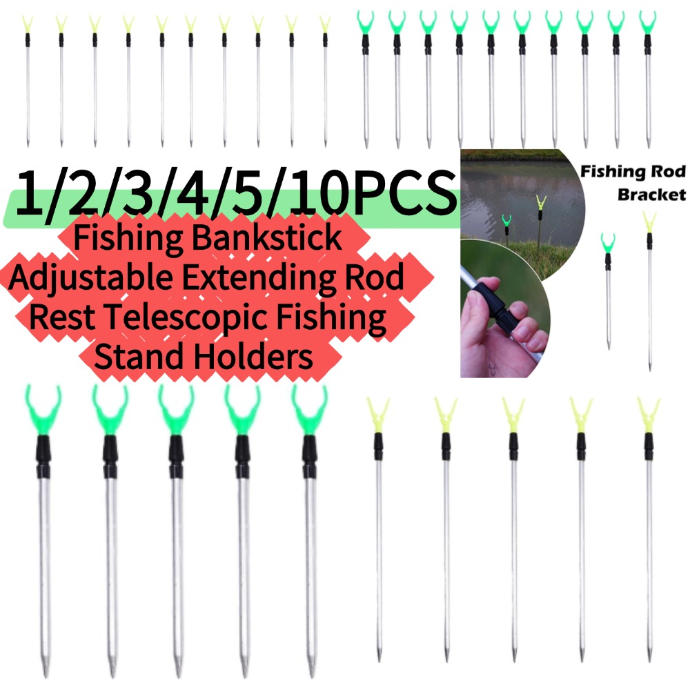1/5/10 peças*50/80cm Suporte d - Fishing Rod Telescopic avaliação e preço