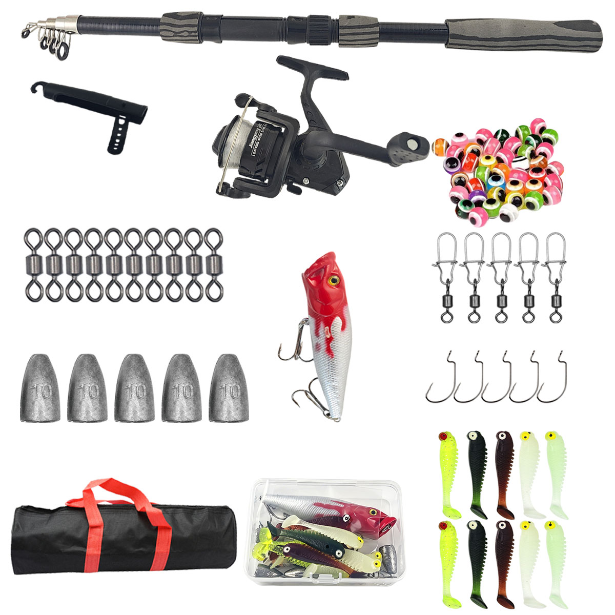 Kit de Vara de Pesca Telescópi - Fishing Rod Spinning avaliação e preço